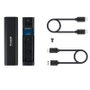 Tooq Shura Caja Externa para SSD M.2 NGFF/NVMe USB-C TQE-2223B Negro